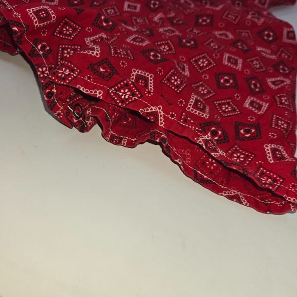 Vintage 9-12 Month Romper Lot of 4 Toddle Time Tiny Tots Bandana Red Yellow Blue - Picture 13 of 16